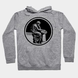 Minimalist philosopher icon Hoodie